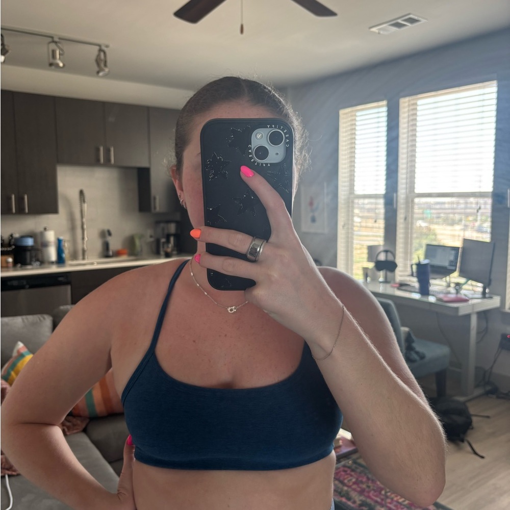 Navy Blue Beyond Yoga Sports Bra